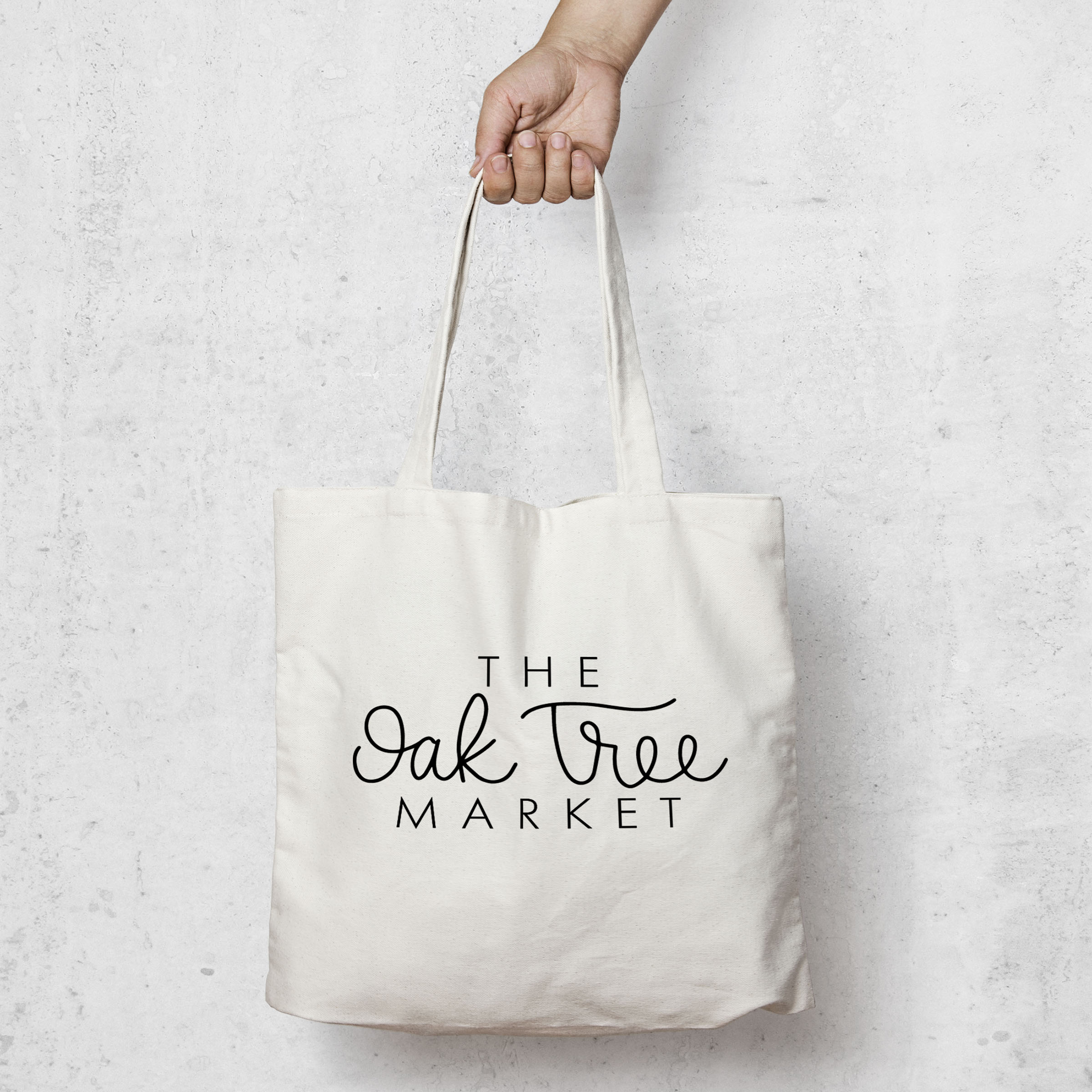 oak tree market logo design