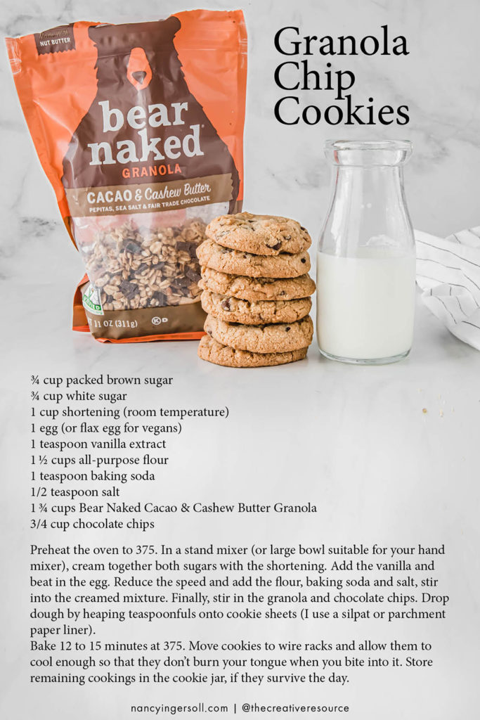 Granola Chocolate Chip Cookie Recipe
