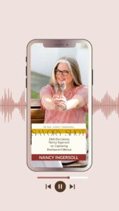 Nancy Ingersoll, restaurant photographer, guest on The Savory Shot podcast