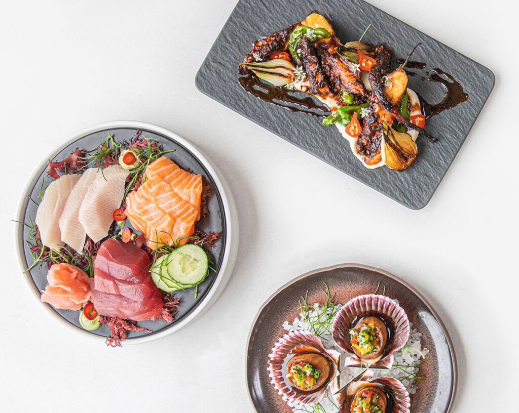 variety of shapes in restaurant photography by nancy ingersoll